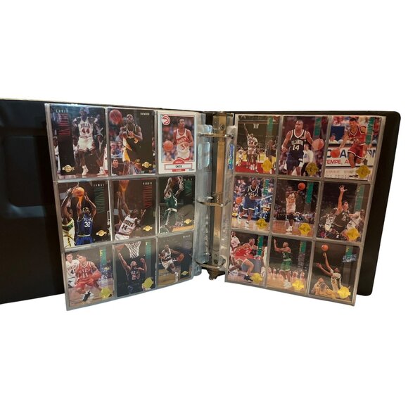 VTG Card Binder w/ Assorted Basketball & Hockey Cards, approx 609 cards - Picture 7 of 13